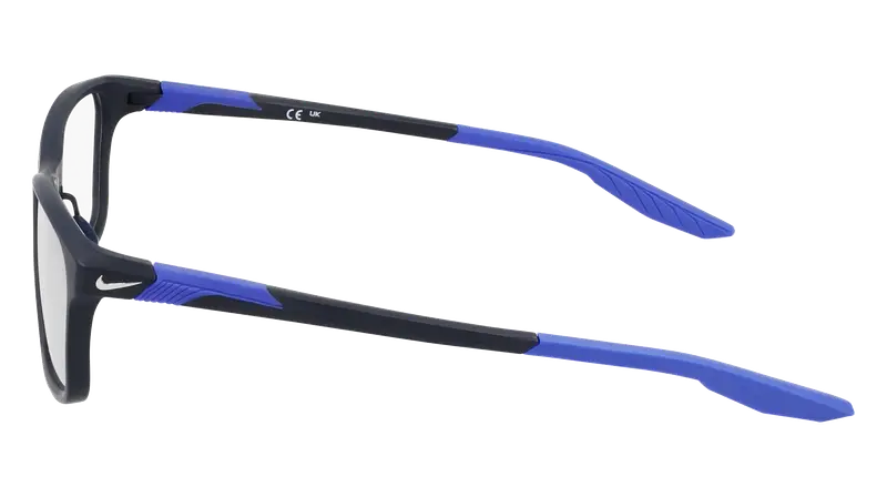 Nike Uomo NIKE 7405 411 Montature da vista Bio-iniettato Blu Squadrata Normale miniatura 2