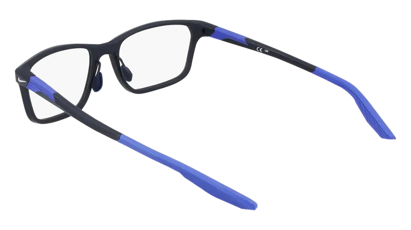 Nike Uomo NIKE 7405 411 Montature da vista Bio-iniettato Blu Squadrata Normale miniatura 3