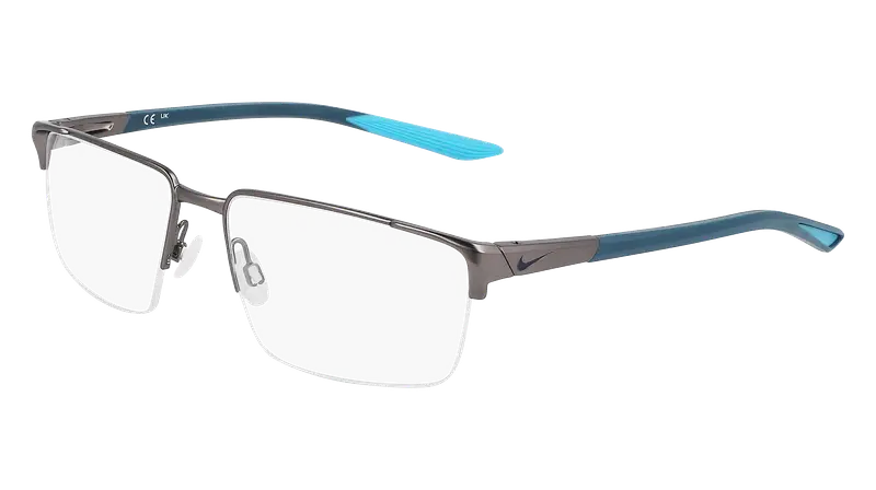 Nike Uomo NIKE 8054 074 Montature da vista Metallo Canna di fucile  Squadrata Normale Normale