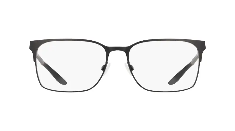 Uomo NIKE 8142 001 Montature da vista Metallo Nero Squadrata Normale miniatura 2