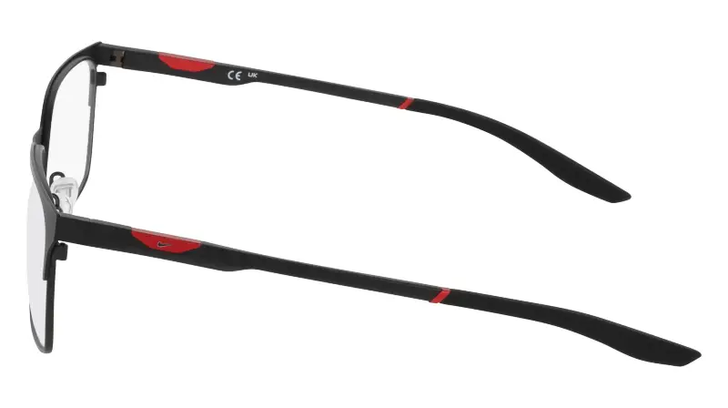 Uomo NIKE 8142 001 Montature da vista Metallo Nero Squadrata Normale miniatura 3