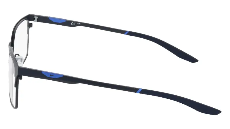 Uomo NIKE 8142 411 Montature da vista Metallo Blu Squadrata Normale miniatura 3