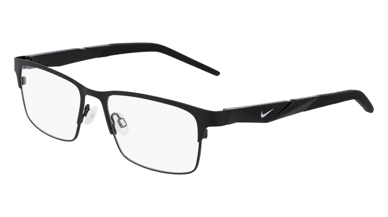 Nike Uomo NIKE 8154 001 Montature da vista Metallo Nero Squadrata Normale Fotocromatiche