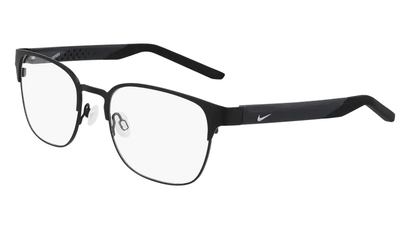 Nike Uomo NIKE 8156 001 Montature da vista Metallo Nero  Squadrata Normale Normale