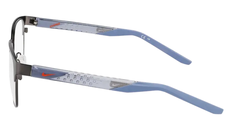Nike Uomo NIKE 8156 070 Montature da vista Metallo Canna di fucile Squadrata Normale Normale miniatura 3