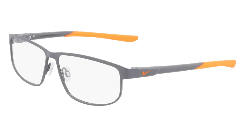 Nike Uomo NIKE 8157 039 Montature da vista Metallo Grigio  Squadrata Normale