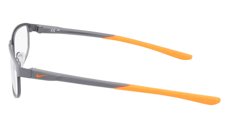 Nike Uomo NIKE 8157 039 Montature da vista Metallo Grigio Squadrata Normale miniatura 2