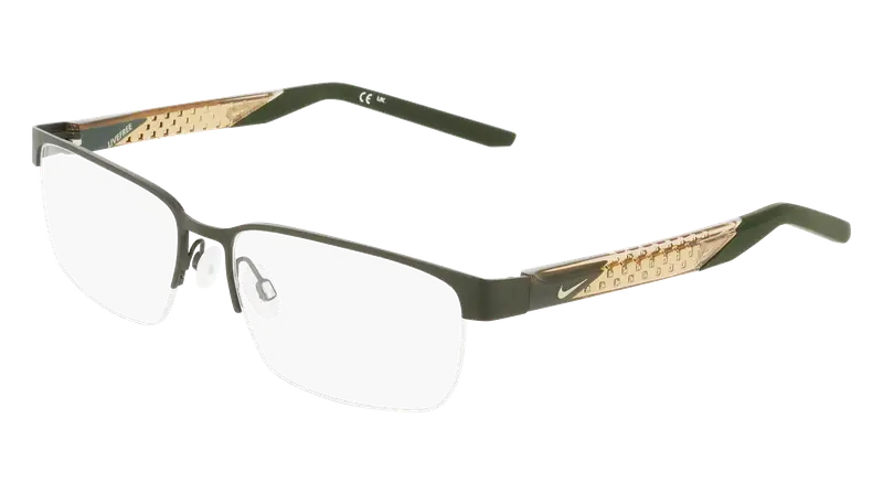 Nike Uomo NIKE 8184 302 Montature da vista Metallo Squadrata Normale