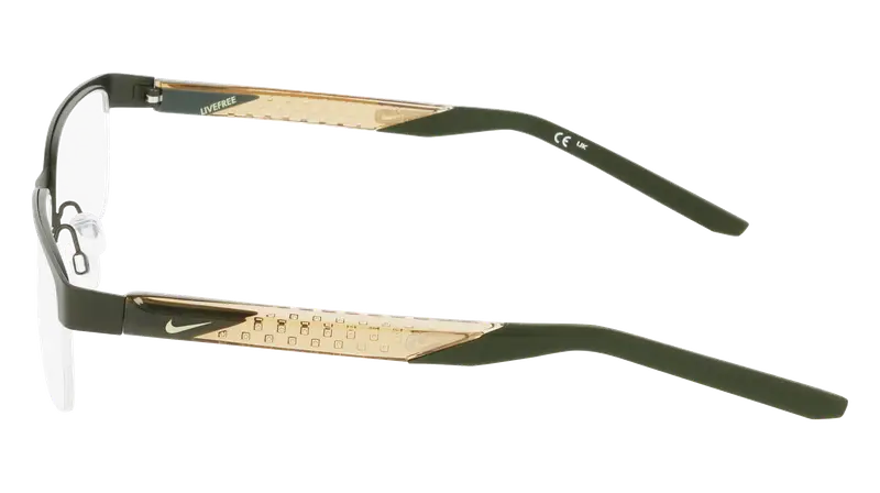 Nike Uomo NIKE 8184 302 Montature da vista Metallo Squadrata Normale miniatura 2