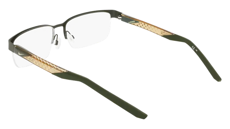 Nike Uomo NIKE 8184 302 Montature da vista Metallo Squadrata Normale miniatura 3