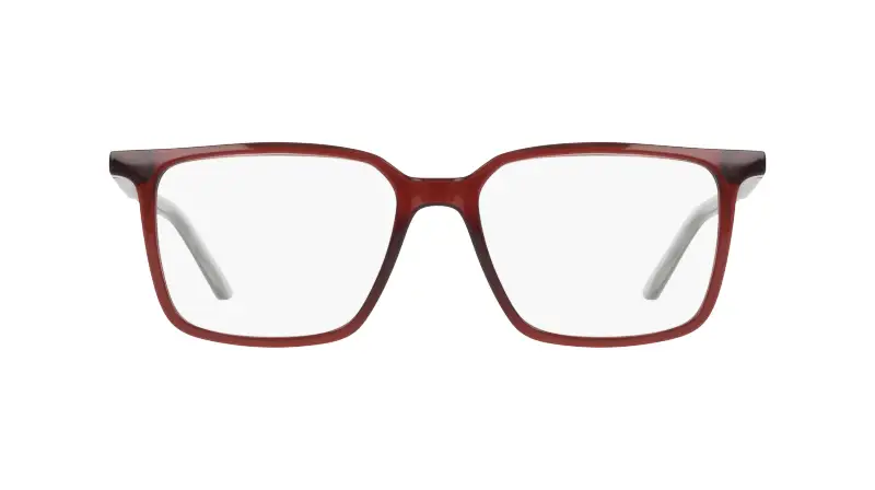 Uomo Nike NIKE 7063 601 Montature da vista Rosso Squadrata Normale miniatura 2