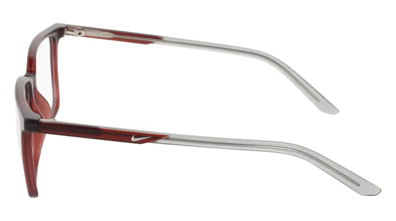 Uomo Nike NIKE 7063 601 Montature da vista Rosso Squadrata Normale miniatura 3