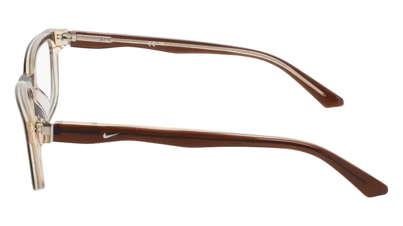 Uomo Nike NIKE 7181 211 Montature da vista Acetato Marrone Squadrata Normale miniatura 3