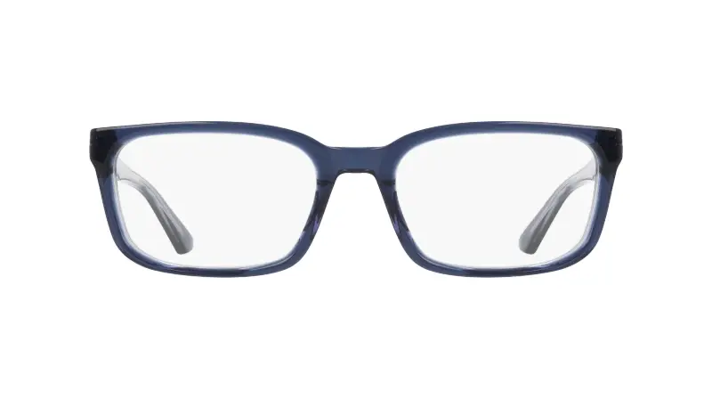 Uomo Nike NIKE 7181 408 Montature da vista Acetato Blu Squadrata Normale miniatura 2