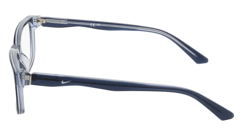 Uomo Nike NIKE 7181 408 Montature da vista Acetato Blu Squadrata Normale miniatura 3