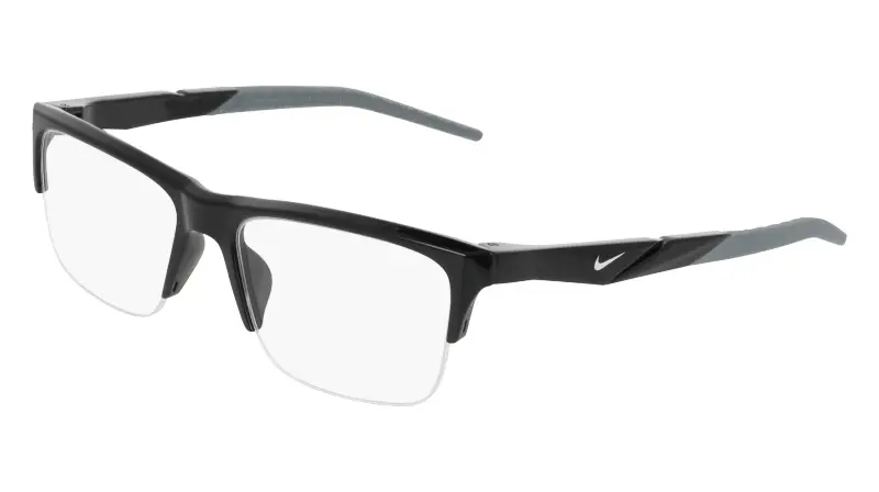 Uomo Nike NIKE 7279 001 Montature da vista Bio-iniettato Nero Squadrata Normale