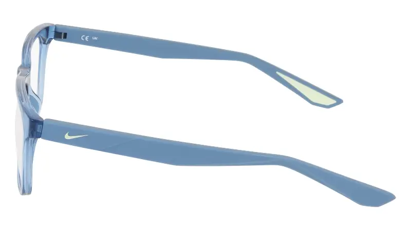 Uomo Nike NIKE 7414 425 Montature da vista Bio-iniettato Azzurro Squadrata Normale miniatura 3