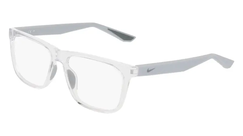 Uomo Nike NIKE 7414 900 Montature da vista Bio-iniettato Trasparente Squadrata Normale