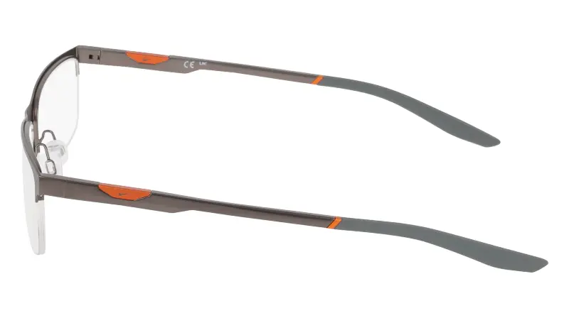 Uomo Nike NIKE 8144 070 Montature da vista Metallo Canna di fucile Squadrata Normale miniatura 3