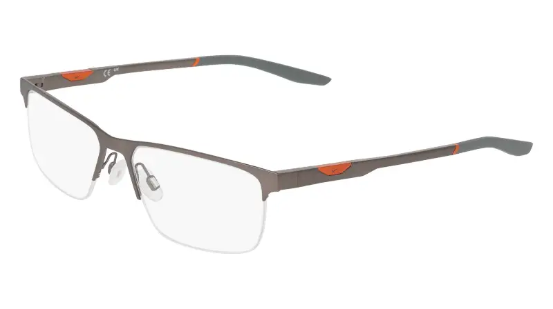 Uomo Nike NIKE 8144 070 Montature da vista Metallo Canna di fucile Squadrata Normale