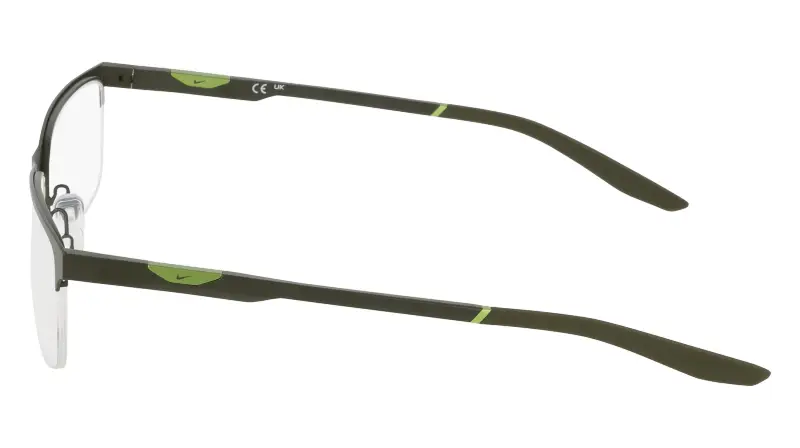 Uomo Nike NIKE 8144 315 Montature da vista Metallo Verde Squadrata Normale miniatura 3