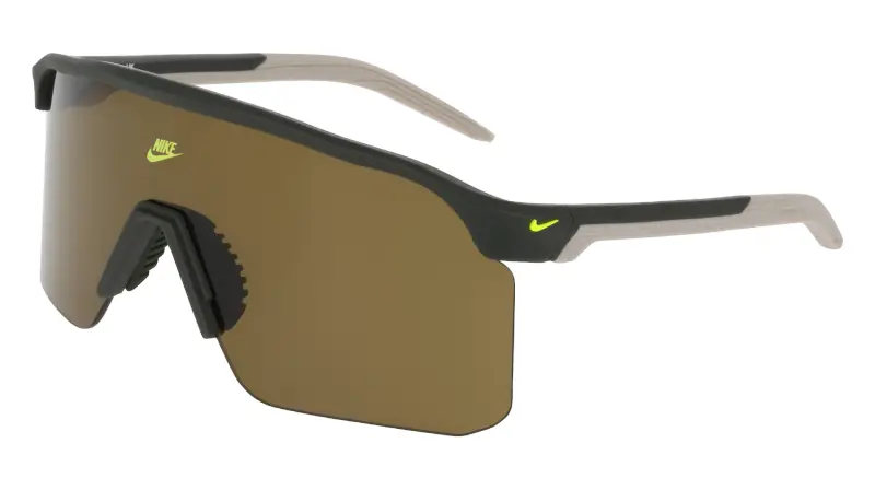 Uomo Nike NIKE EXPEDITION SHIELD E IB6563X 355 Occhiali da sole Bio-iniettato Verde Verde Maschera Normale