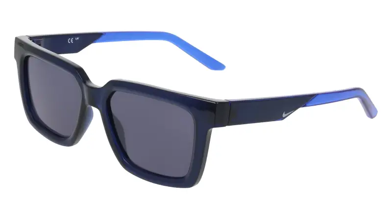 Uomo Nike NIKE TIDE COSMIC IB3681X 410 Occhiali da sole Iniettato Blu Blu Squadrata Normale