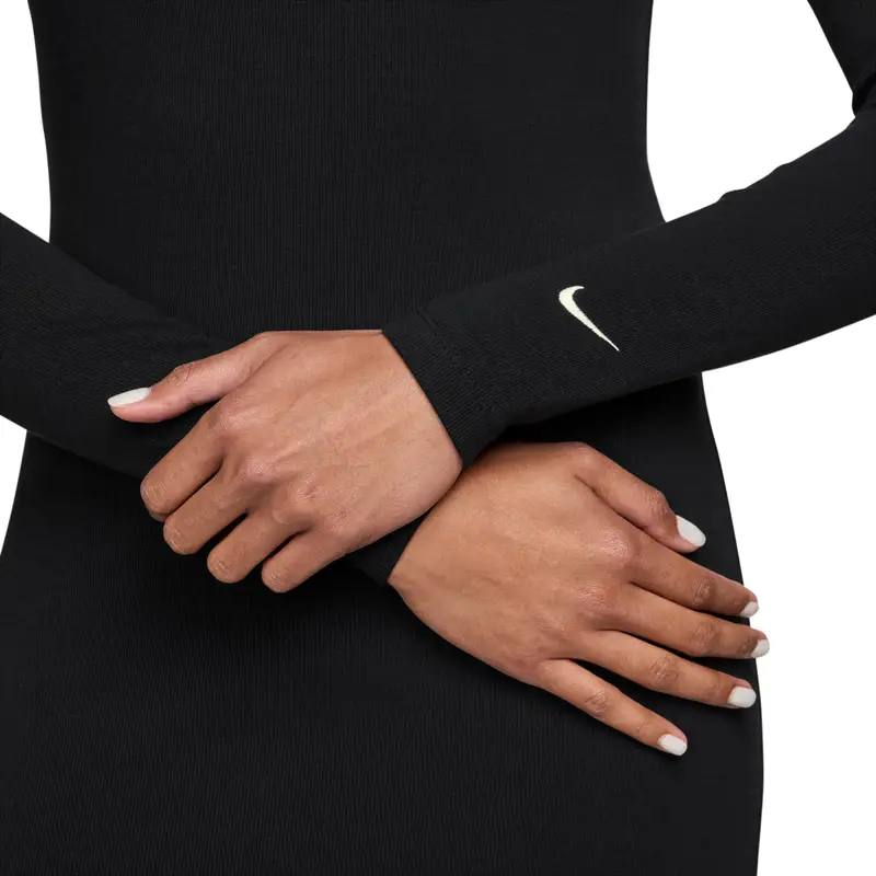 Vestito donna di media lunghezza Nike Chill Knit Noir