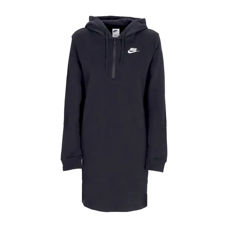 Vestito Donna Sportswear Club Fleece Hoodie Dress Black/white