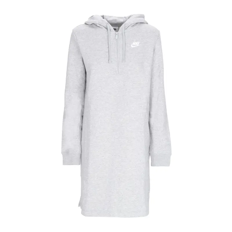 Vestito Donna Sportswear Club Fleece Hoodie Dress Dk Grey Heather/white