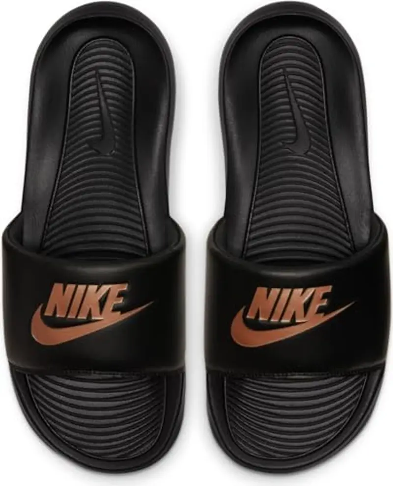 Nike Victori One, Scarpe da spiaggia e piscina Donna, Nero Black Metallic Red Bronze Black, 43 EU miniatura 3