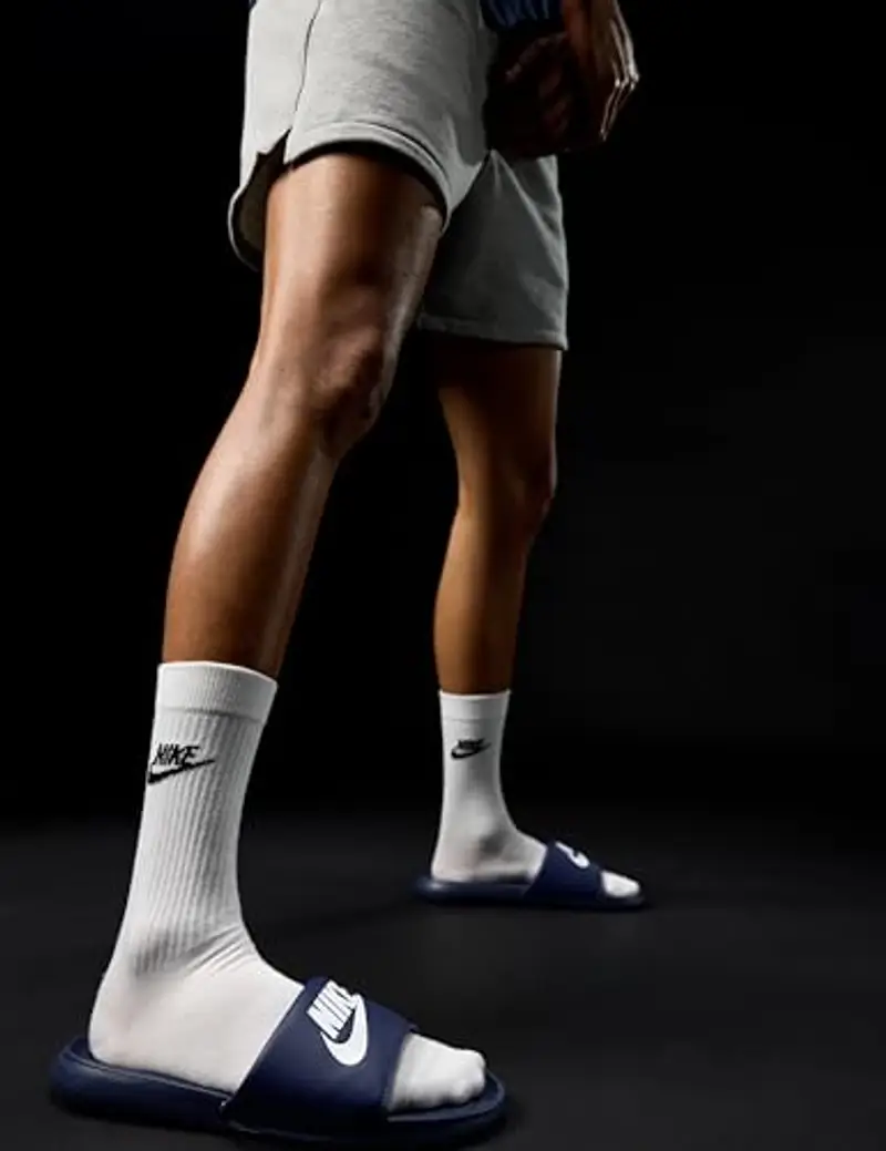 Nike Victori One, Scarpe da spiaggia e piscina Uomo, Blu Midnight Navy White 401, 46 EU miniatura 2