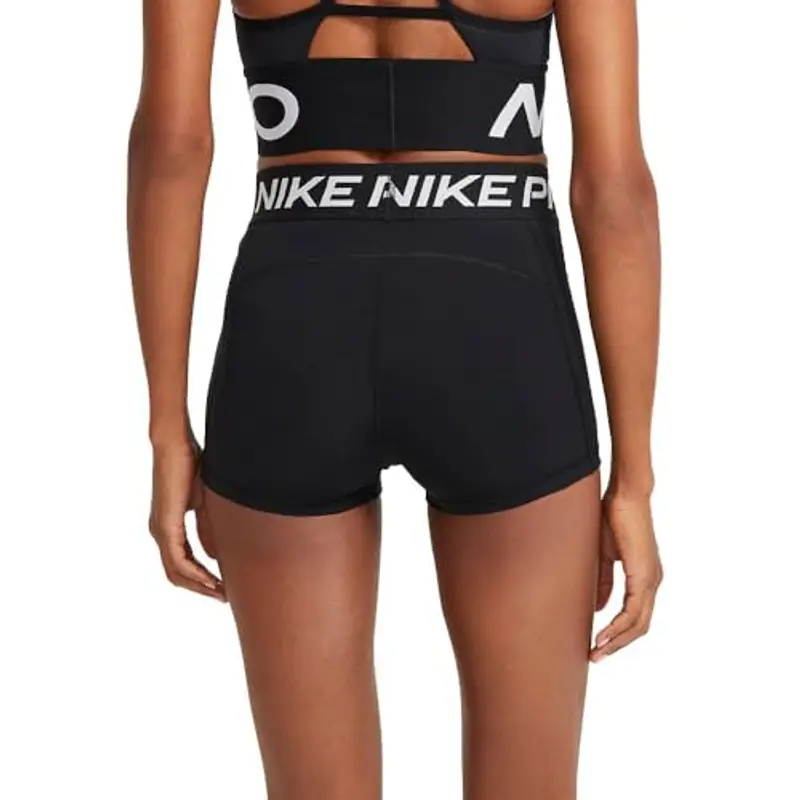 Nike W NP 365 Short 3", Pantaloncini Donna, Black/(White), M miniatura 3