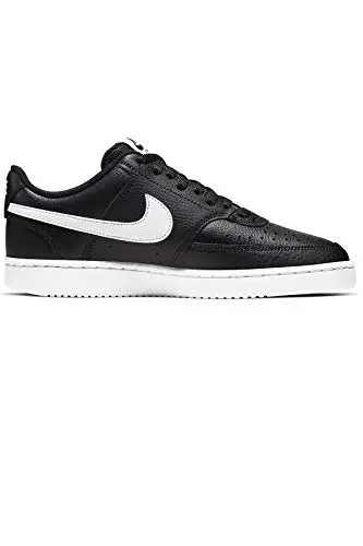 Nike Wmns Court Vision Low, Women's Shoe Donna, Black/White, 37.5 EU miniatura 2