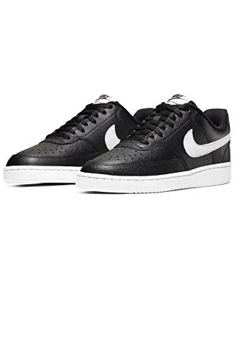 Nike Wmns Court Vision Low, Women's Shoe Donna, Black/White, 37.5 EU miniatura 3