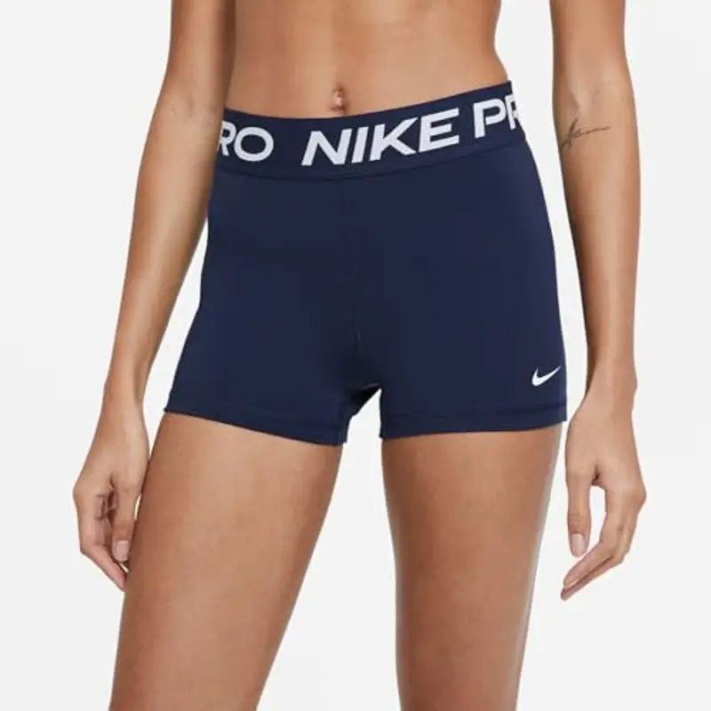 Nike Women's Collant di Lunghezza Superiore W NP 365 Short 3In, Obsidian/White, CZ9857 miniatura 2