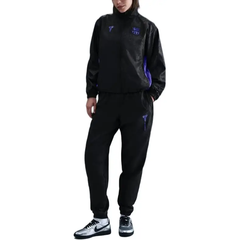 X Collaborazione FC Barcellona PE25 Giacca Comoda, Delicata sulla Pelle, Versatile con Collo Alto, Giacca Unisex HM4217-010 2XL