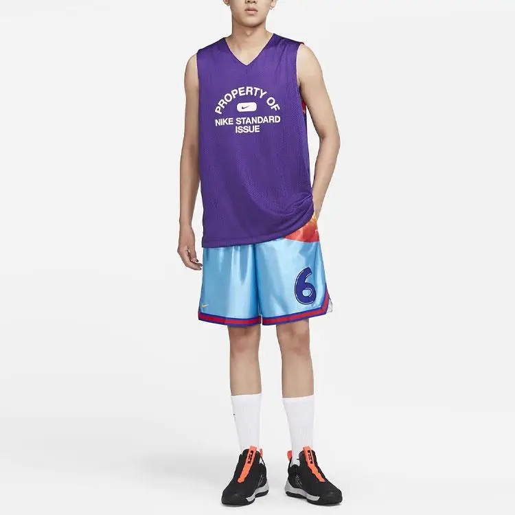 X Space Jam A New Legacy LeBron Tune Squad Grafica Pantaloncini da Basket ad Asciugatura Rapida Uomo Fondo Blu DJ3870-434 XXL miniatura 3