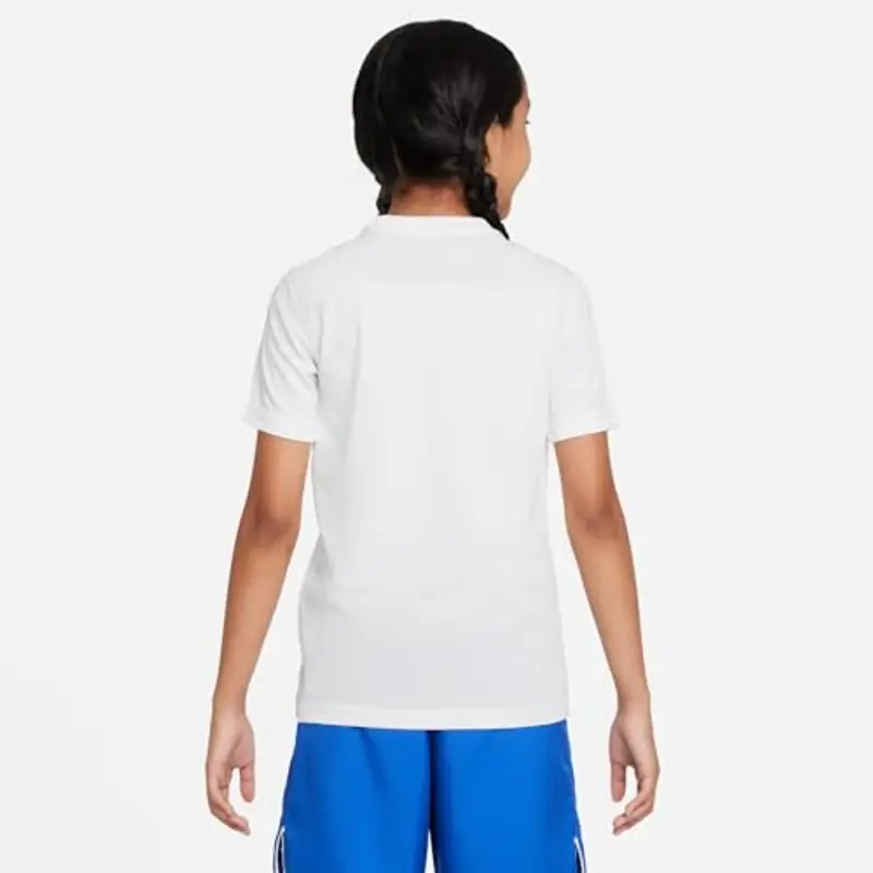 Nike Y Nk DF Park VII JSY SS in Jersey, Bianco/Royal Blu, 12-13 Anni Unisex miniatura 3