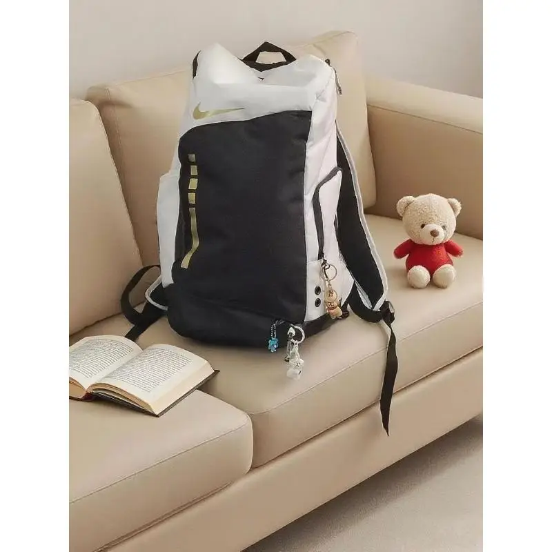 Zaino Nike Hoops Elite Grande Capacità Logo Poliestere, Unisex, Nero/Bianco-DX9786-100 29 × 22 × 49cm miniatura 2