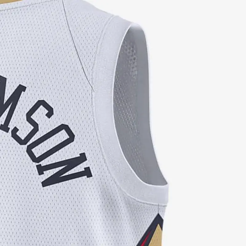 Zion Williamson No 1 Maglia da Fan Edizione Limitata NBA New Orleans Pelicans Maglie da Uomo Bianco 864433-103 XL miniatura 4