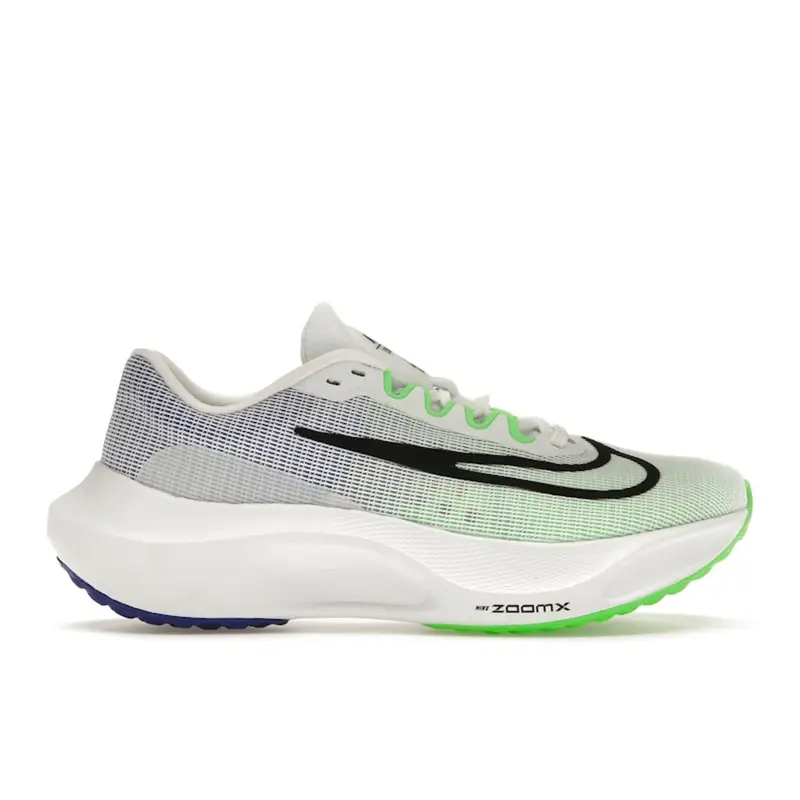 Zoom Fly 5 Bianco Green Strike Blu Scarpe da Ginnastica da Uomo Racer-Blue Nero DM8968-101 43