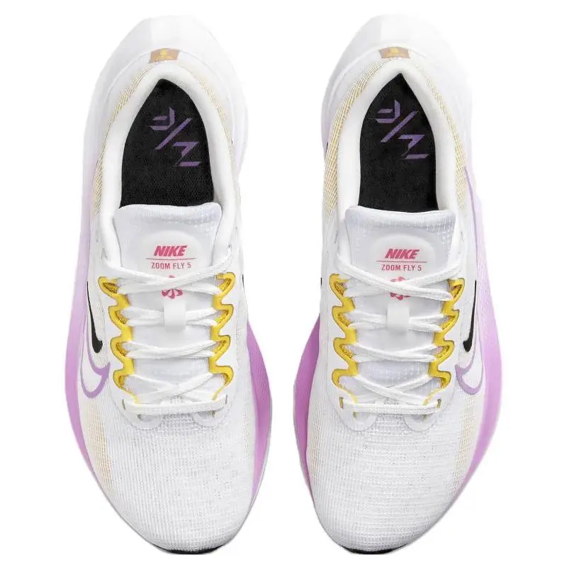 Zoom Fly 5 White Rush Fuchsia Women's Sneakers casual DM8974-100 35.5 miniatura 5