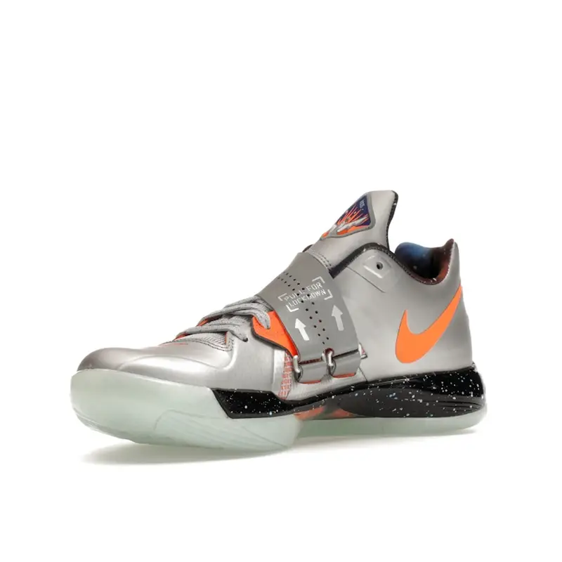 Zoom KD 4 All Star - Galaxy 2024 Sneakers da Uomo Argento Metallizzato-Argento Totale-Arancione FD2635-001 46 miniatura 3