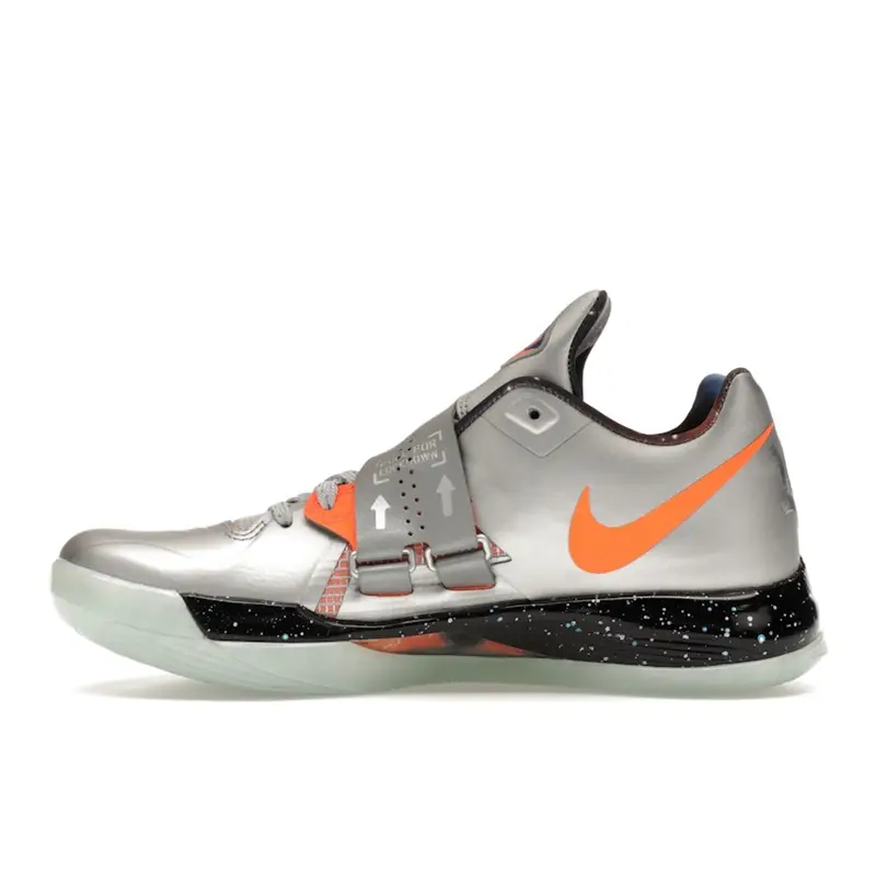 Zoom KD 4 All Star - Galaxy 2024 Sneakers da Uomo Argento Metallizzato-Argento Totale-Arancione FD2635-001 46 miniatura 4