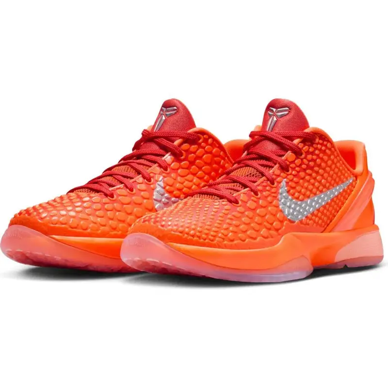 Zoom Kobe 6 GS Total Orange Sneakers da Bambino Argento Metallizzato Argilla Cosmica FV9676-800 36 miniatura 3