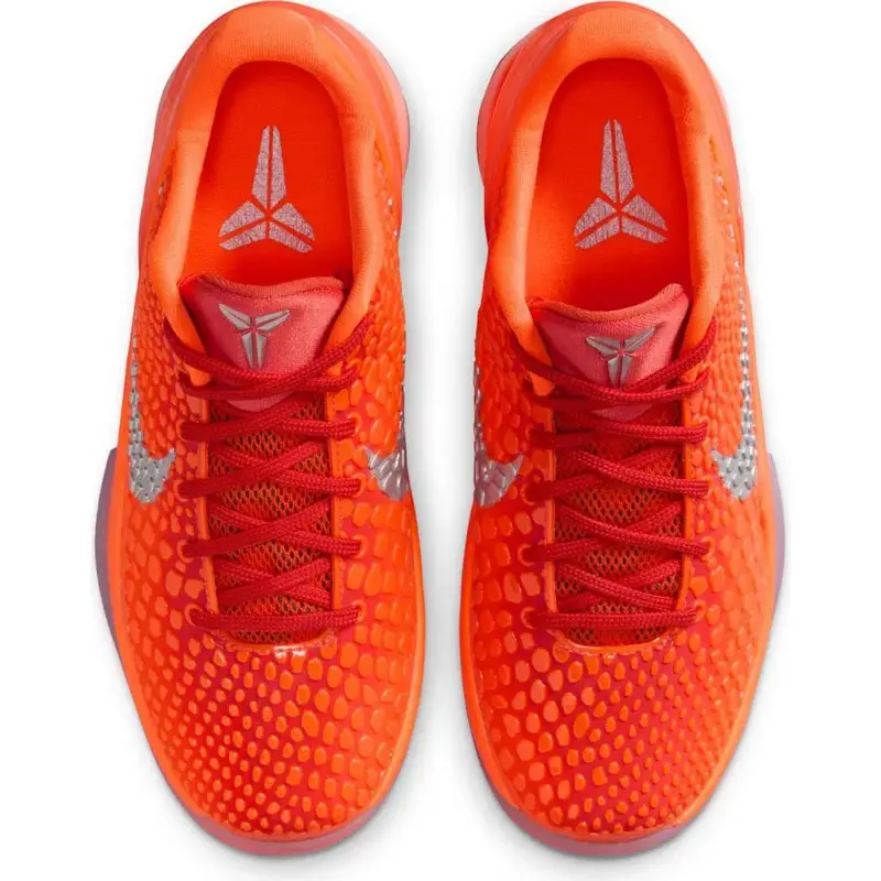 Zoom Kobe 6 GS Total Orange Sneakers da Bambino Argento Metallizzato Argilla Cosmica FV9676-800 38 5 miniatura 4