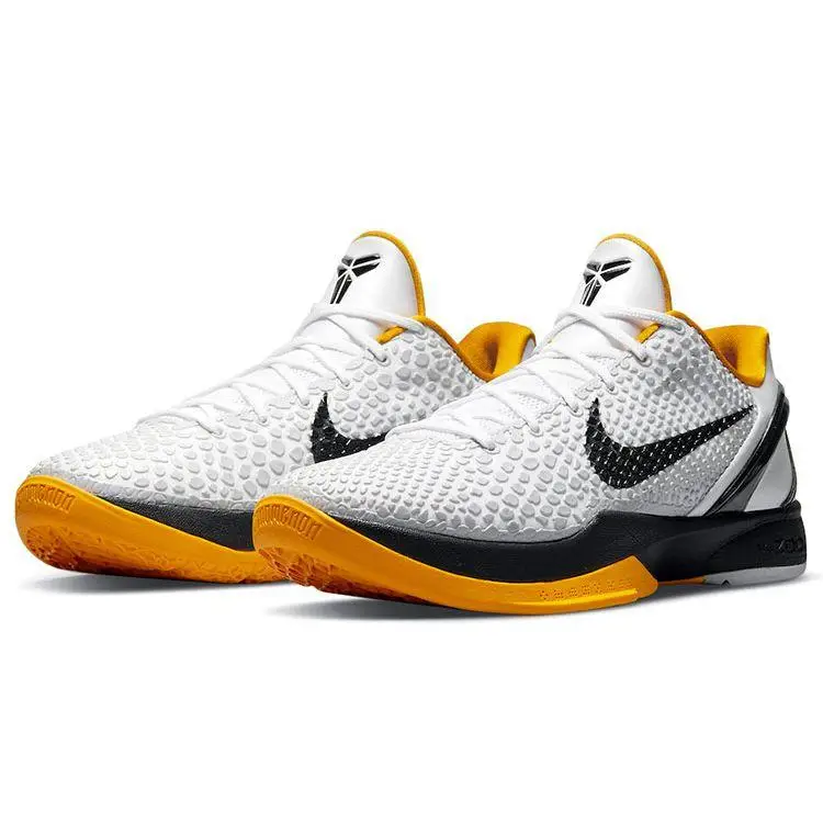 Zoom Kobe 6 Protro Bianco Del Sol 2021 Sneakers Unisex Grigio Neutro Nero CW2190-100 36 5 miniatura 3