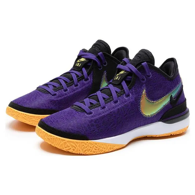 Zoom LeBron NXXT Gen EP Lakers Sneakers da Uomo Viola Court-Purple Nero DR8788-500 45 miniatura 4