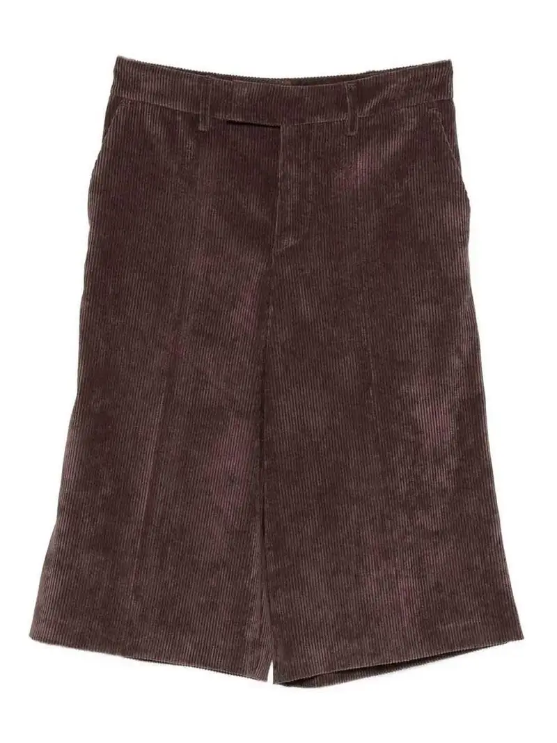 Pantaloncini di velluto a coste Marrone